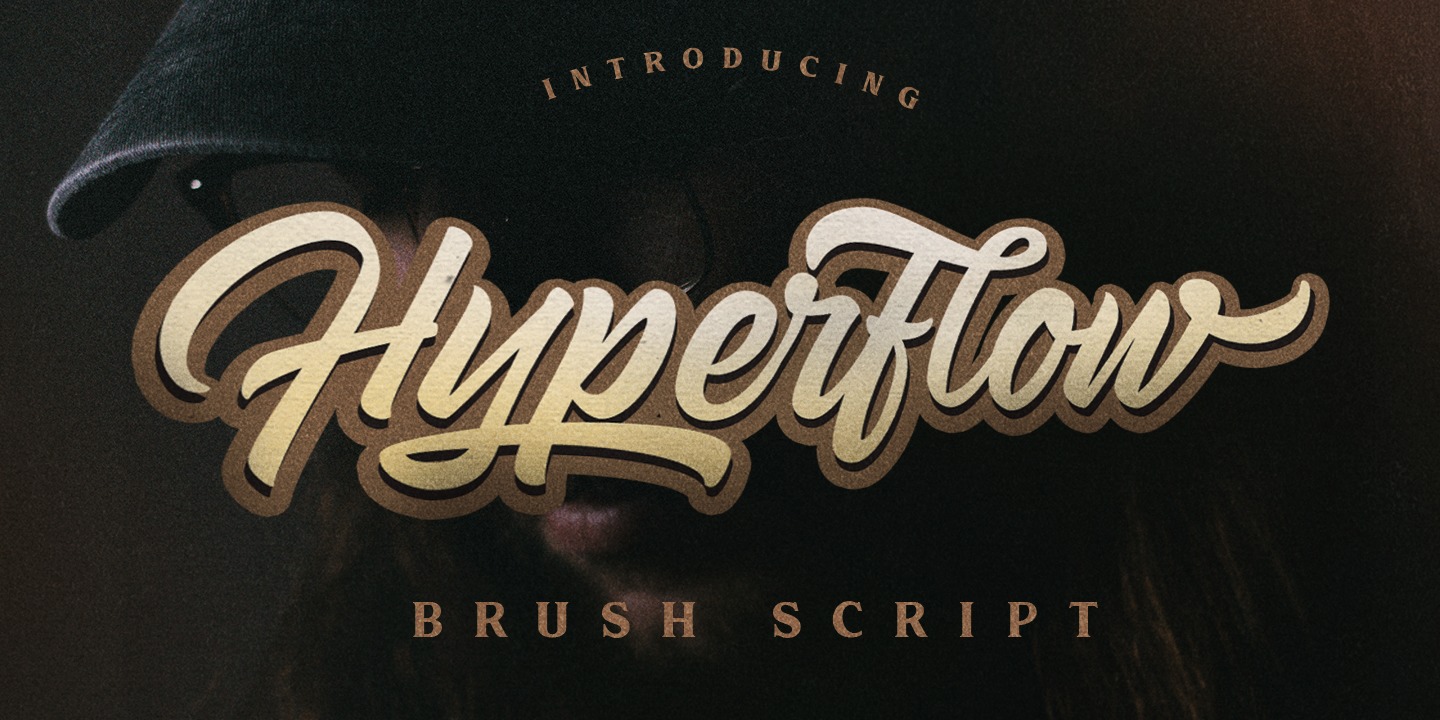 Пример шрифта Hyperflow